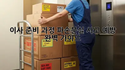 이사 준비 과정: 파손/분실 사고 예방 완벽 가이드